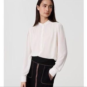 LOFT Chiffon Work Blouse